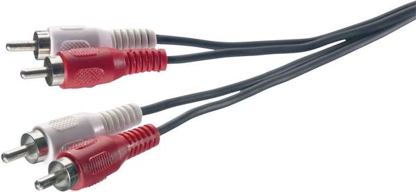 SpeaKa Professional SP-1300364 cinch audio kabel [2x cinch zástrčka - 2x cinch zástrčka] 1.50 m černá