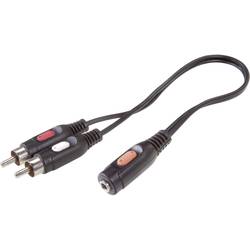 Připojovací kabel SpeaKa, 2xcinch zástr./jack zás. 3.5 mm, 1,5 m