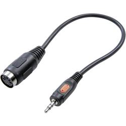 DIN připojení / jack adaptér Speaka Professional, diodová zásuvka 5pól (DIN) ⇒ zástrčka jack 3,5 mm