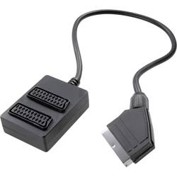 SCART TV, monitor Y adaptér SpeaKa Professional SP-1300812, 20.00 cm, černá