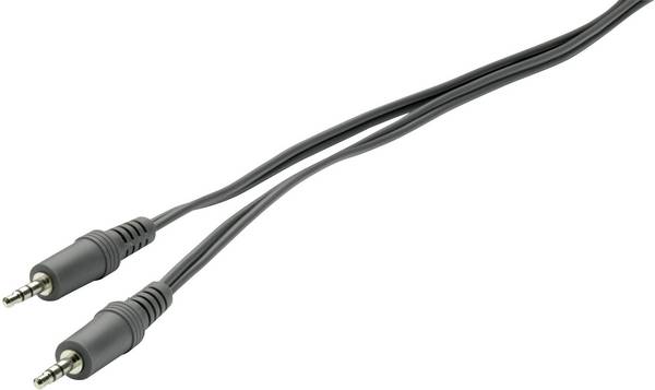 SpeaKa Professional SP-1301344 jack audio kabel [1x jack zástrčka 3,5 mm - 1x jack zástrčka 3,5 mm] 2.00 m černá