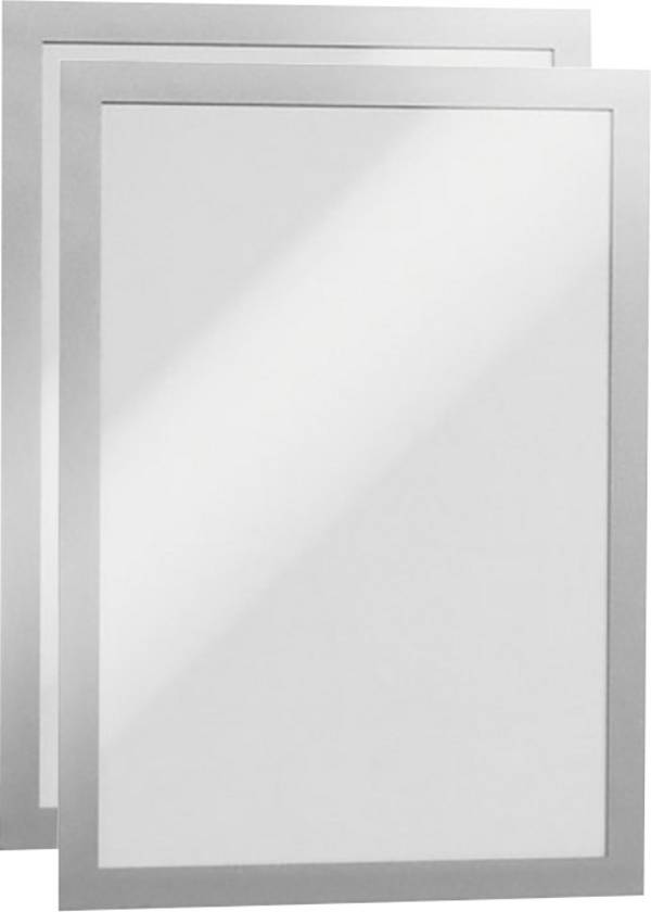 Durable 487223 DURAFRAME A4 - 4872 info rámeček, samolepicí páska DIN A4 stříbrná (š x v) 236 mm x 322 mm 2 ks
