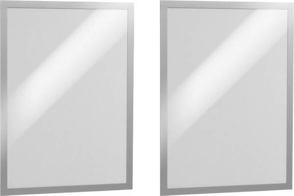 Durable 487323 DURAFRAME A3 - 4873 info rámeček, samolepicí páska DIN A3 stříbrná (š x v) 325 mm x 445 mm 2 ks