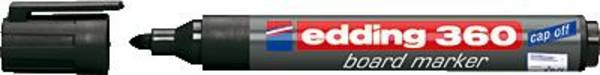 Edding 360 4-3600001 popisovač na bílé tabule  černá  1 ks