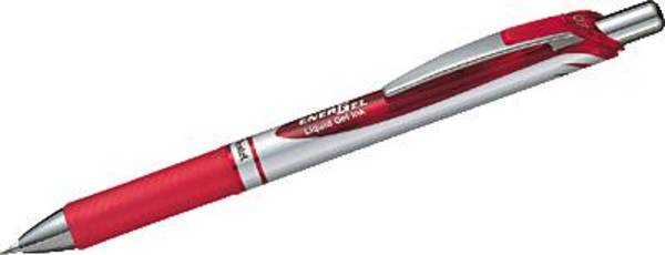 Pentel gelové inkoustové kuličkové pero EnerGel BL77 červená 0.35 mm