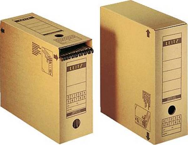 Leitz archivační box 6086-00-00 12 cm x 27 cm x 32.5 cm Vlnitá lepenka  přírodní hnědá 1 ks