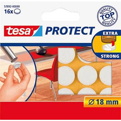 tesa plstěné podložky bílá (Ø) 18 mm 16 ks