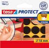 tesa plstěné podložky hnědá (Ø) 18 mm 16 ks