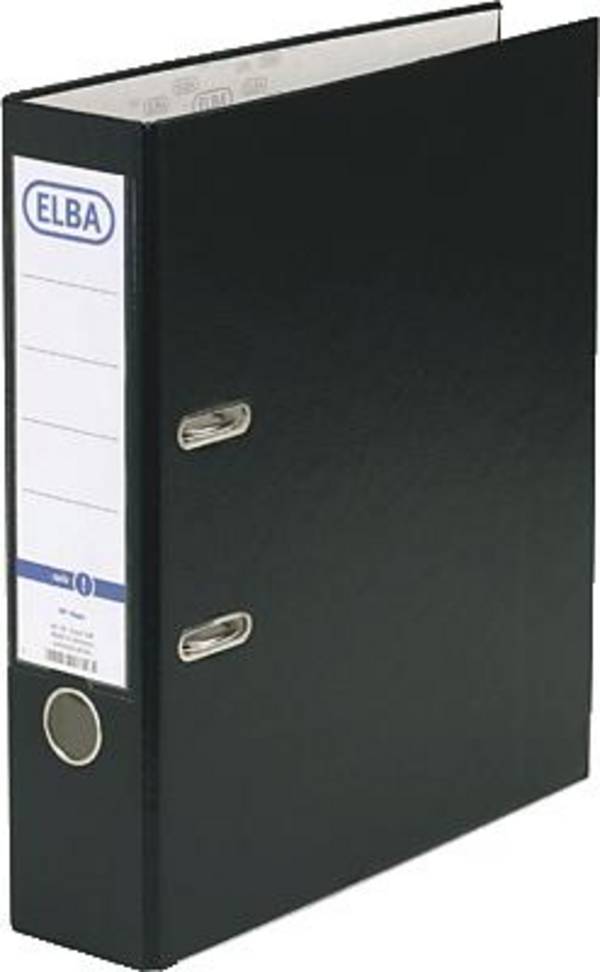 Elba pořadač rado basic DIN A4 Šířka hřbetu: 80 mm černá  2 třmeny 10456SW