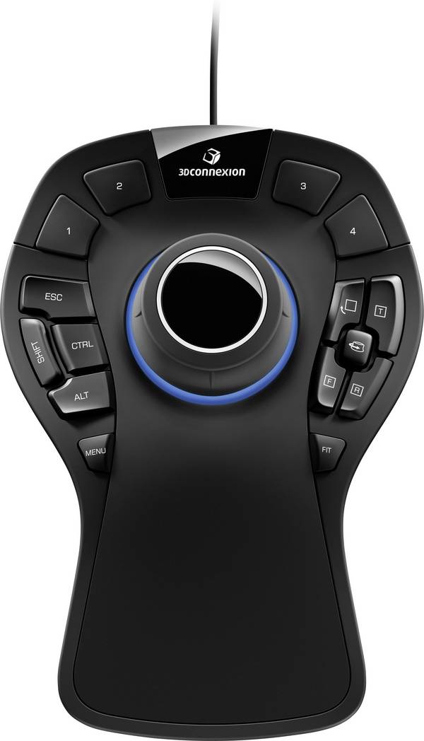 3Dconnexion SpaceMouse Pro USB  3D myš, přenos USB, 15 tlačítko, černá