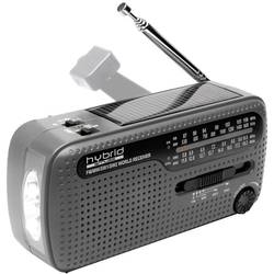 Solárne rádio s dynamom a svietidlom Muse MH-07 DS hybrid, USB