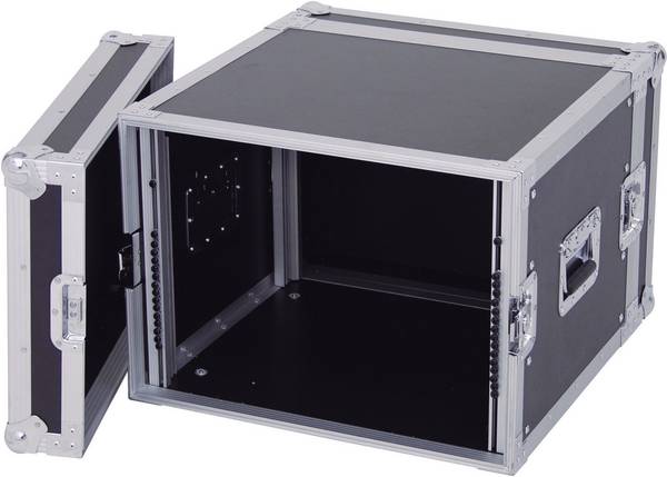 Roadinger 30109788 19palcový rack 8 U dřevo s rukojetí