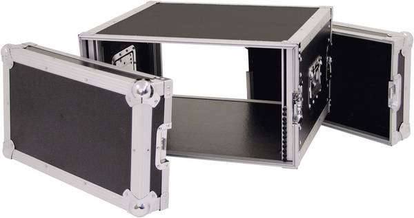 Roadinger 30109786 19palcový rack 6 U dřevo s rukojetí