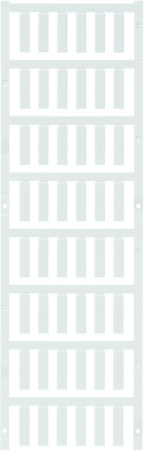 Weidmüller 1919080000 SF 4/21 NEUTRAL WS V2 značení kabelů Druh montáže: přichycení sponami Potisknutelná plocha: 5.70 x 21 mm bílá Počet markerů: 192 192 ks