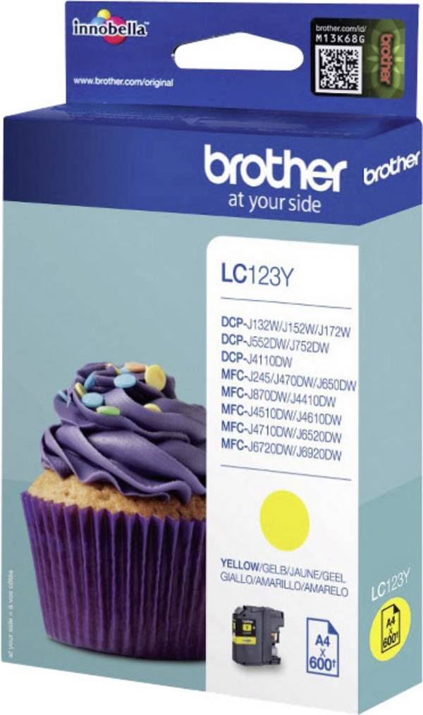 Brother Ink LC-123Y originál  žlutá LC-123 Y