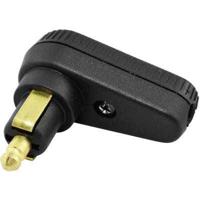 Černý a zlatý elektrický adaptérový konektor vhodný pro audio připojení.