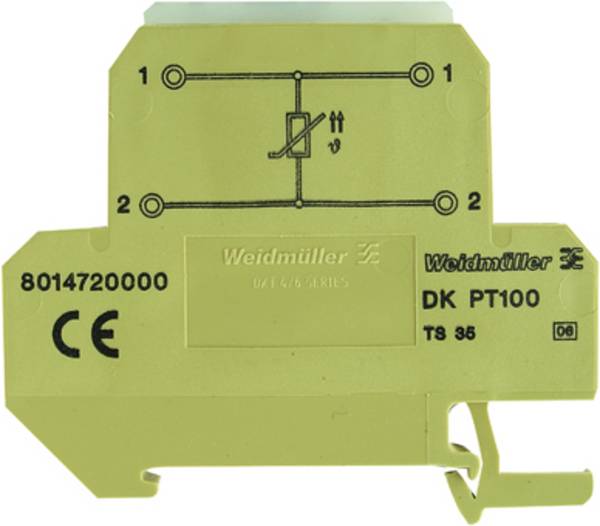 Weidmüller řadová svorkovnice 10 ks DKT 4/35 PT100 400 V (max)