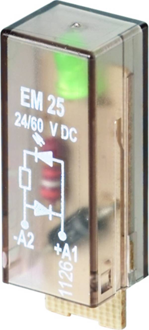 Weidmüller zasouvací modul s diodou s LED diodou, S nulovou diodou RIM-I 2 6/24VDC GN Barvy světla (LED svítidlo): zelená 10 ks