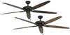 CasaFan CLASSIC ROYAL 180 BA Eiche ant./Nussbaum stropní ventilátor 61 W (Ø x v) 180 cm x 275 mm starožitná hnědá, bronzová vhodný i pro zimní provoz, vyměnitelné lopatky