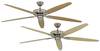 CasaFan CLASSIC ROYAL 180 BN Ahorn/Buche stropní ventilátor 61 W (Ø x v) 180 cm x 275 mm chrom (kartáčovaný) vhodný i pro zimní provoz, vyměnitelné lopatky