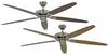 CasaFan CLASSIC ROYAL 180 BN Eiche ant./Nussbaum stropní ventilátor 61 W (Ø x v) 180 cm x 275 mm chrom (kartáčovaný) vhodný i pro zimní provoz, vyměnitelné lopatky