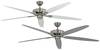 CasaFan CLASSIC ROYAL 180 BN Lack weiß/lichtgrau stropní ventilátor 61 W (Ø x v) 180 cm x 275 mm chrom (kartáčovaný) vhodný i pro zimní provoz, vyměnitelné lopatky