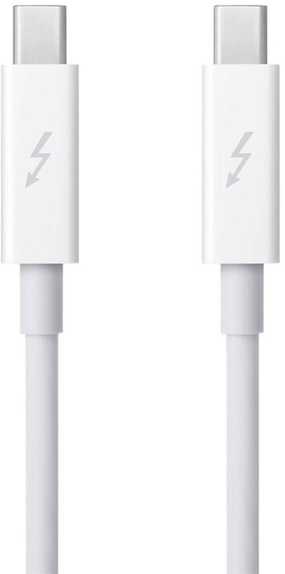 Dva bílé USB-C kabely s bleskem symbolizujícím přenos dat nebo napájení.