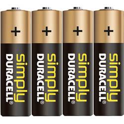 Sada alkalických baterií Duracell Simply, typ AA, 4 ks