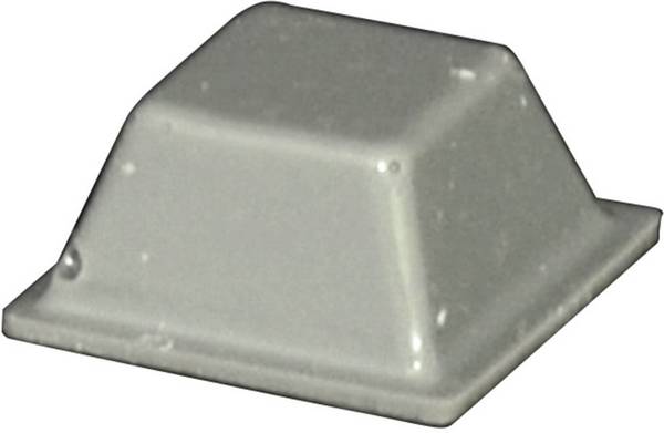 TOOLCRAFT PD2126G podstavná nožka přístrojová samolepicí, čtvercová šedá (d x š x v) 12.6 x 12.6 x 5.7 mm 1 ks