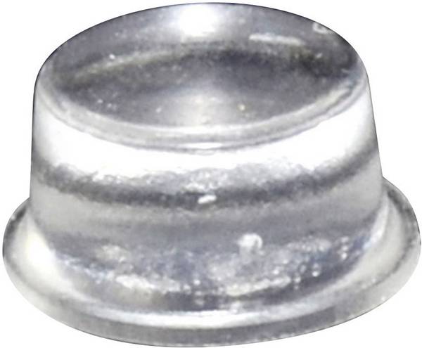 TOOLCRAFT PD2128C podstavná nožka přístrojová samolepicí, kulatá transparentní (Ø x v) 12.7 mm x 6.2 mm 1 ks