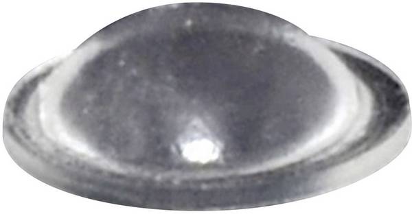 TOOLCRAFT PD9010C podstavná nožka přístrojová samolepicí, hemisférový transparentní (Ø x v) 10 mm x 3.1 mm 1 ks