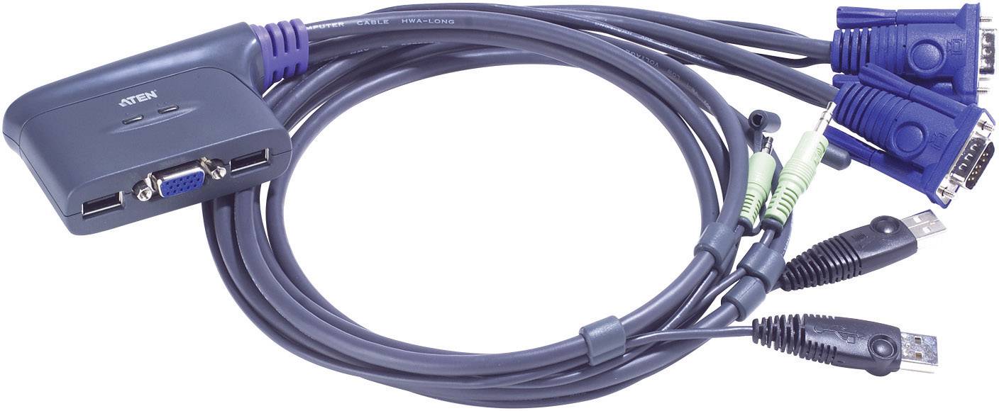 ATEN CS62US 2 porty přepínač KVM VGA USB 2048 x 1536 Pixel