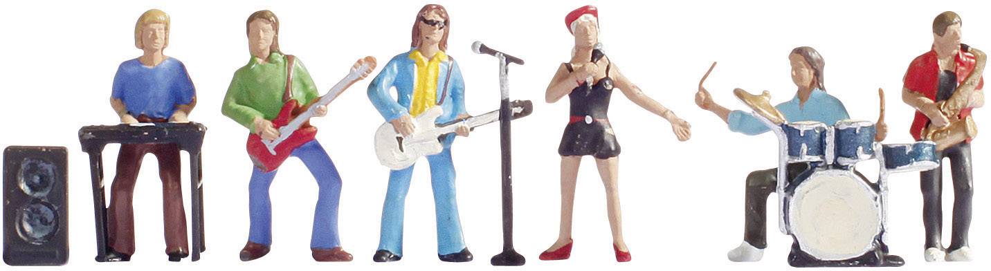 Šest miniaturních figurek ve tvaru kapely. Klávesista, dva kytaristé, zpěvačka, bubeník a saxofonista.