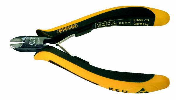 BERNSTEIN Tools for Electronics EUROline-Conductive 3-665-15 ESD boční štípací kleště s fazetou  120 mm