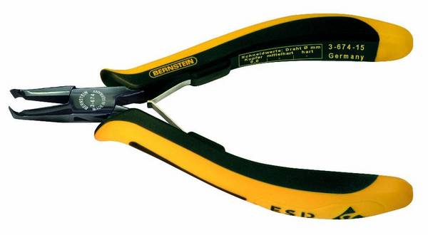 BERNSTEIN Tools for Electronics EUROline-Conductive 3-674-15 ESD čelní štípací kleště s fazetou  130 mm