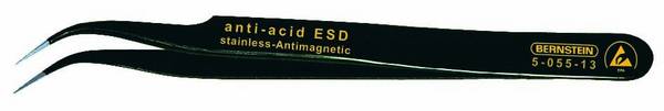BERNSTEIN Tools for Electronics 5-055-13  SMD pinzeta, 7a SA-ESD, ve tvaru srpu, superšpičatá, 120 mm