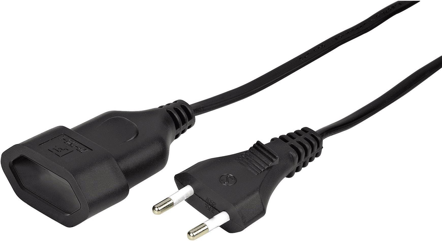 Hama 00137278 napájecí prodlužovací kabel, černá, 3.00 m