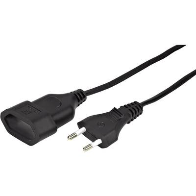 Hama 00137279 napájecí prodlužovací kabel, černá, 5.00 m