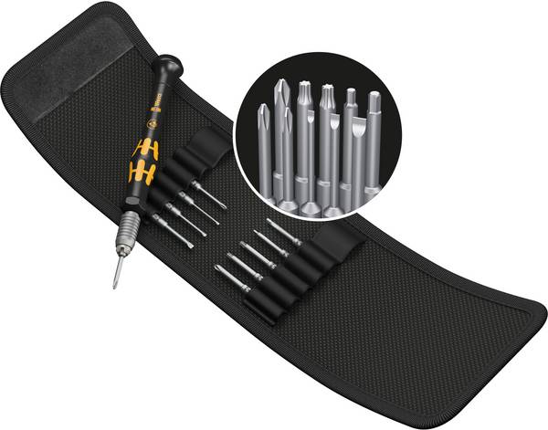 Wera Kraftform Kompakt Micro-Set ESD/11 SB 05073670001 sada bitů, Tenký (slim) bit (4 mm)
