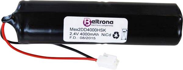 akumulátor do nouzových světel Beltrona N/A ELRD2D4000H, se zástrčkou, 4000 mAh, 2.4 V