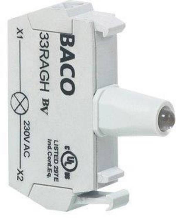 BACO 33RAWL LED kontrolka   bílá  12 V/DC, 24 V/DC 1 ks