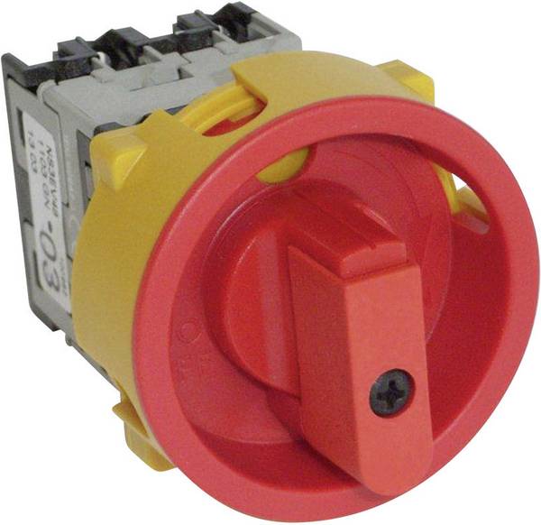 BACO NS4EV48 odpínač odblokovatelný 20 A 400 V 1 x 90 ° červená, žlutá 1 ks