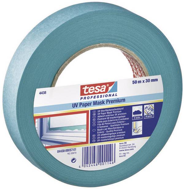 tesa PREMIUM 04438-00015-00 krepová lepicí páska tesakrepp® modrá (d x š) 50 m x 25 mm 1 ks