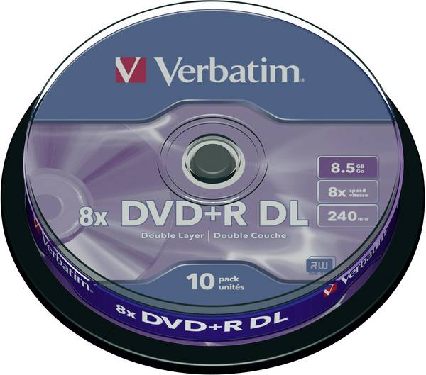 Verbatim 43666 DVD+R DL 8.5 GB 10 ks vřeteno