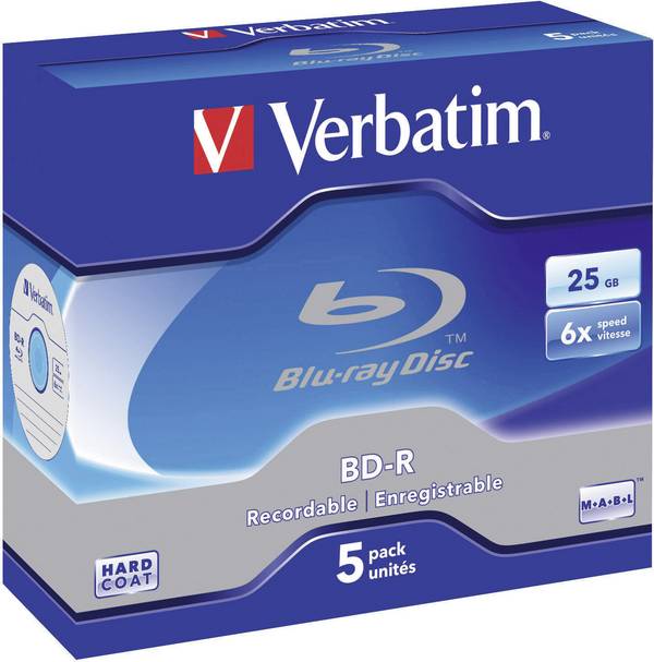 Verbatim 43715 Blu-ray BD-R 25 GB 5 ks Jewelcase