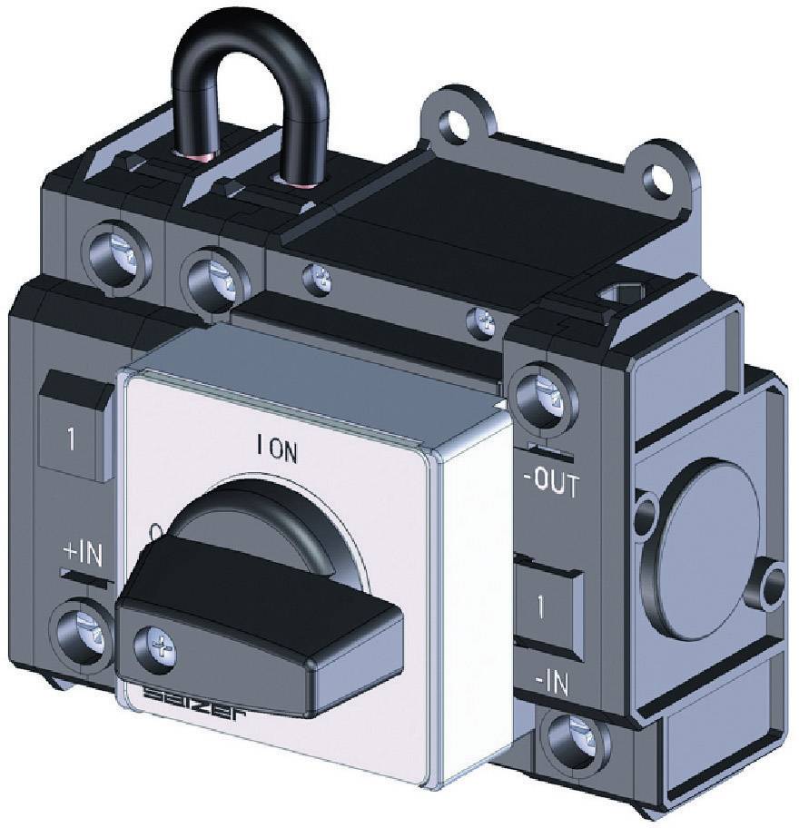 Sälzer D241-83300-026M1 odpínač stejnosměrné napětí 32 A 1000 V 1 x 90 ° černá 1 ks Piece