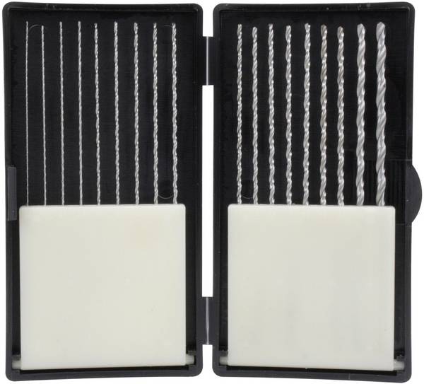 Donau Elektronik HSS275 HSS sada spirálových vrtáku do kovu 18dílná 0.5 mm, 0.6 mm, 0.7 mm, 0.8 mm, 0.9 mm, 1 mm, 1.1 mm, 1.2 mm, 1.3 mm, 1.4 mm, 1.5 mm, 1.6 mm, 1.7 mm, 1.8 mm, 1.9 mm, 2 mm, 2.5 mm, 3 mm válcová stopka 1 sada