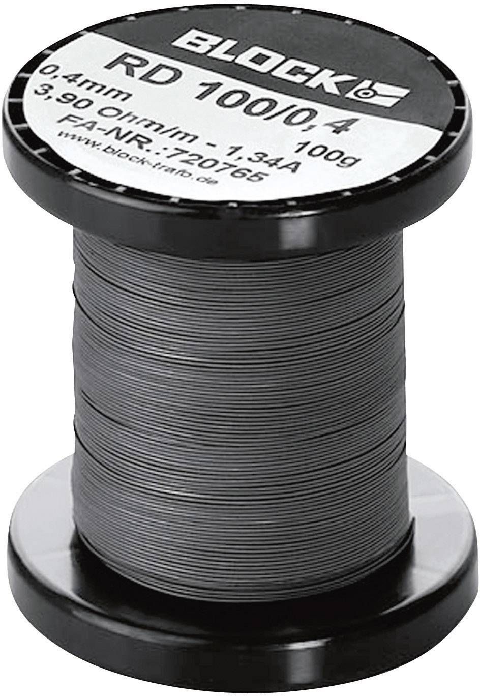 Odporový drát (konstantan) Block RD 100/0,8, 0.975 Ω/m, 22 m Conrad.cz