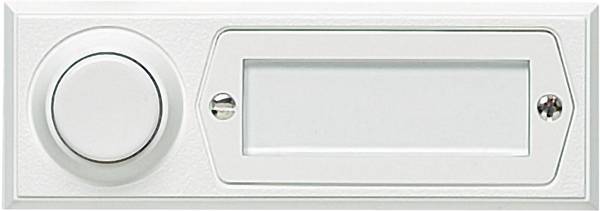 Grothe 51013 zvonkové tlačítko se jmenovkou 1násobné bílá 12 V/1,5 A