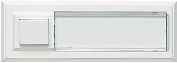 Grothe 51015 tlačítka zvonku se jmenovkou 1násobné bílá 12 V/1,5 A